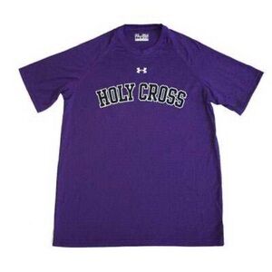 Under Armour Youth LOOSE Purple Large Logo Short Sleeve T Shirt